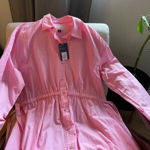 Pink Button-Up Dress Universal Thread NWT Size M